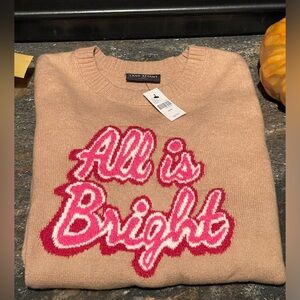 Lane Bryant 18/20 All Is Bright Sweater $69.95 Plus Size Cotton Blend NWT